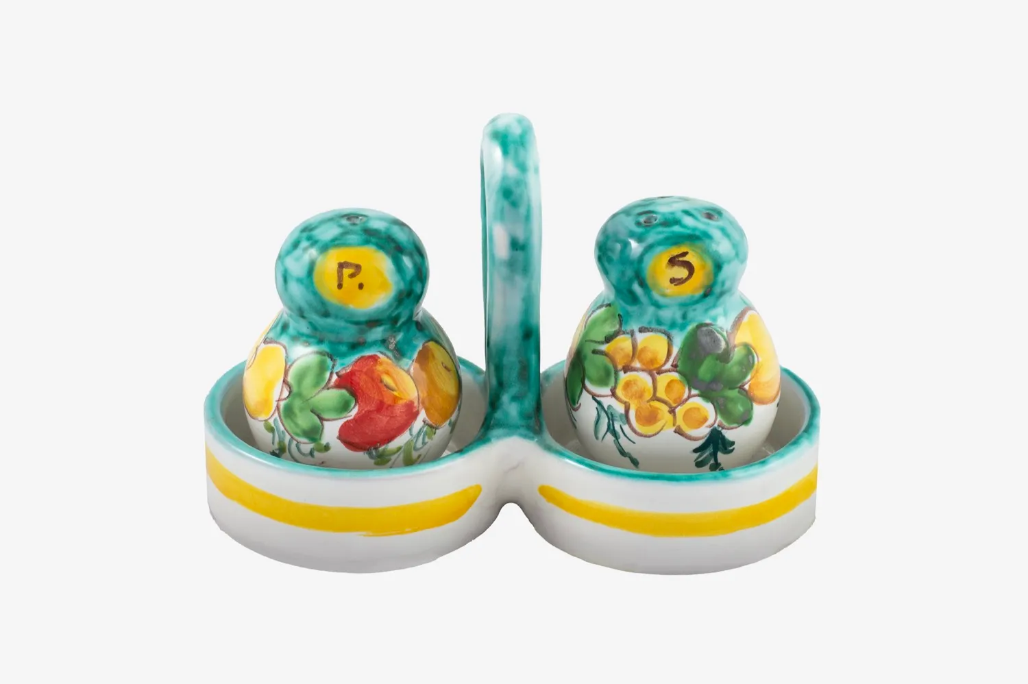 Salt and Pepper Shaker Set with Flowers