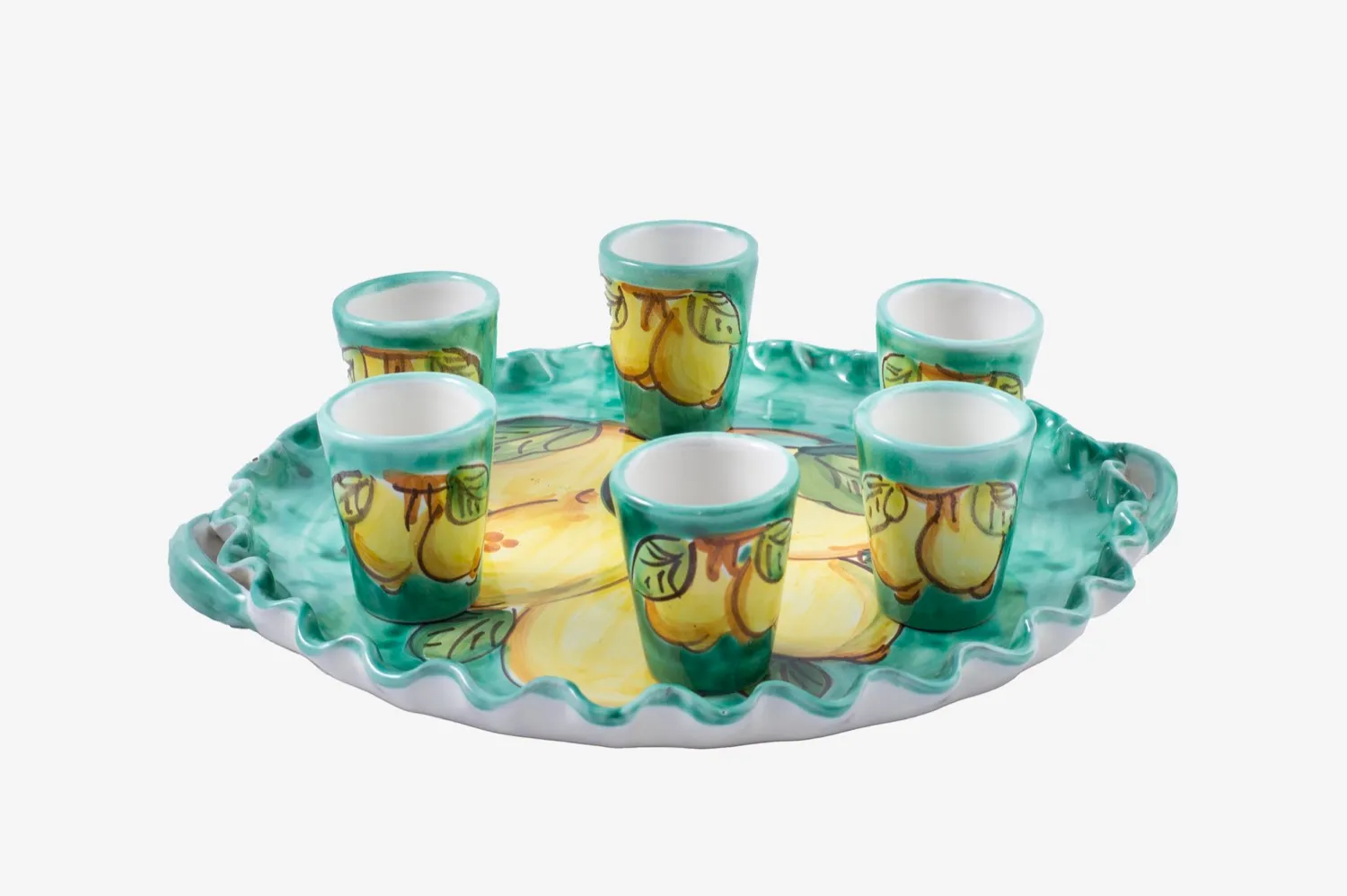 Limoncello Cups and Tray Set gallery