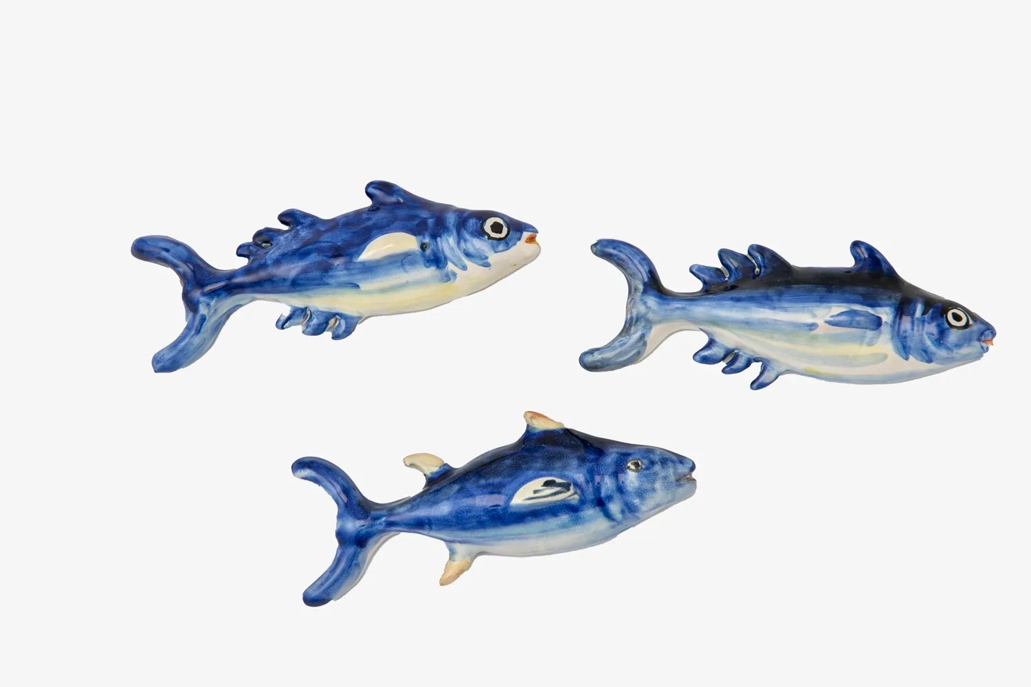 Set of Three Ceramic Wall Fishes gallery