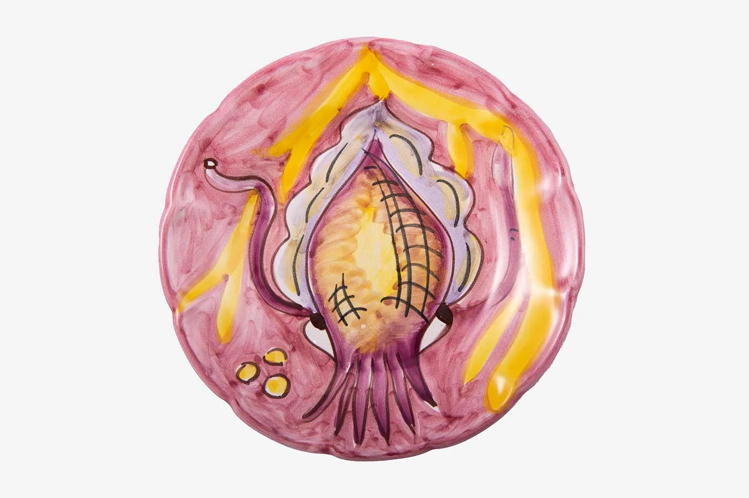 Handpainted Sea Creature Plate gallery