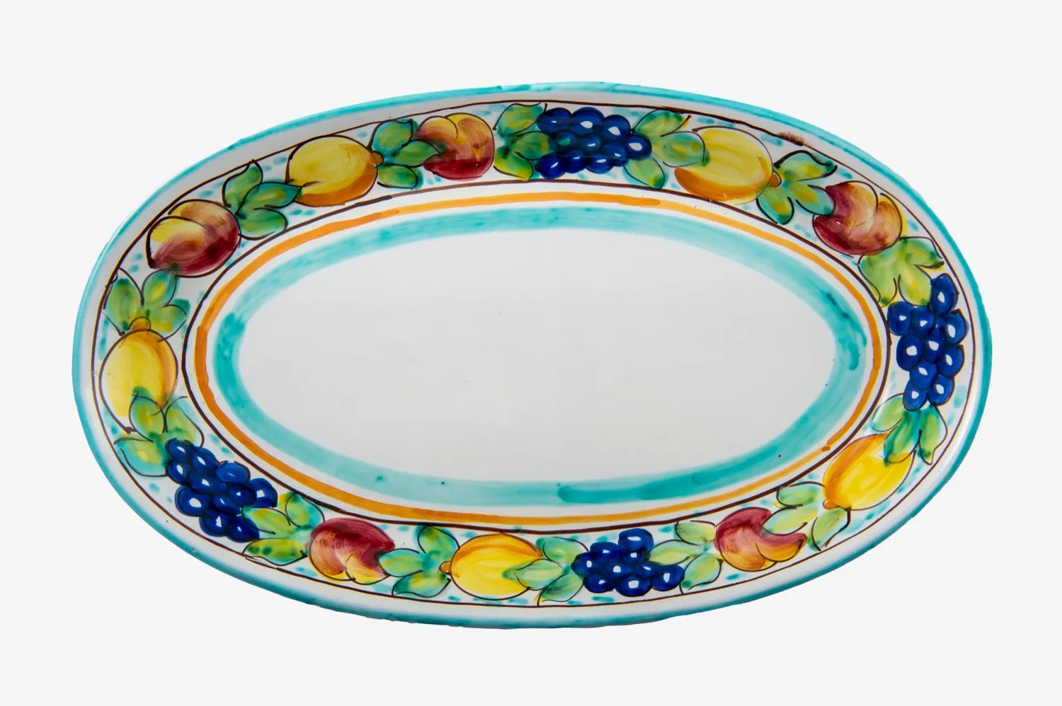 Oval Serving Plate with Fruit