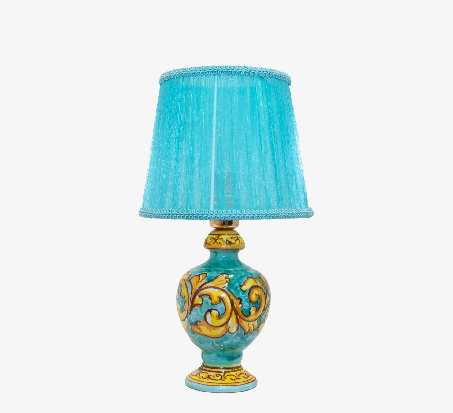 Green Baroque Table Lamp
