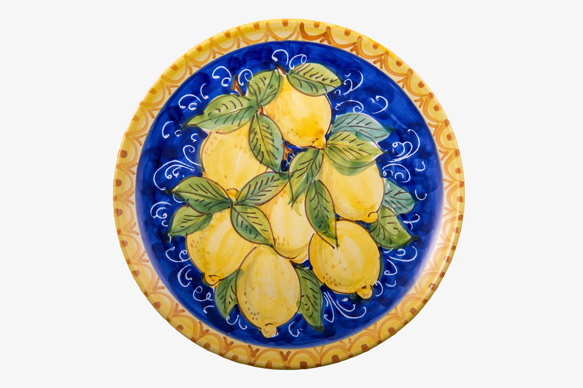 Wall Plate with Lemons and Yellow Border
