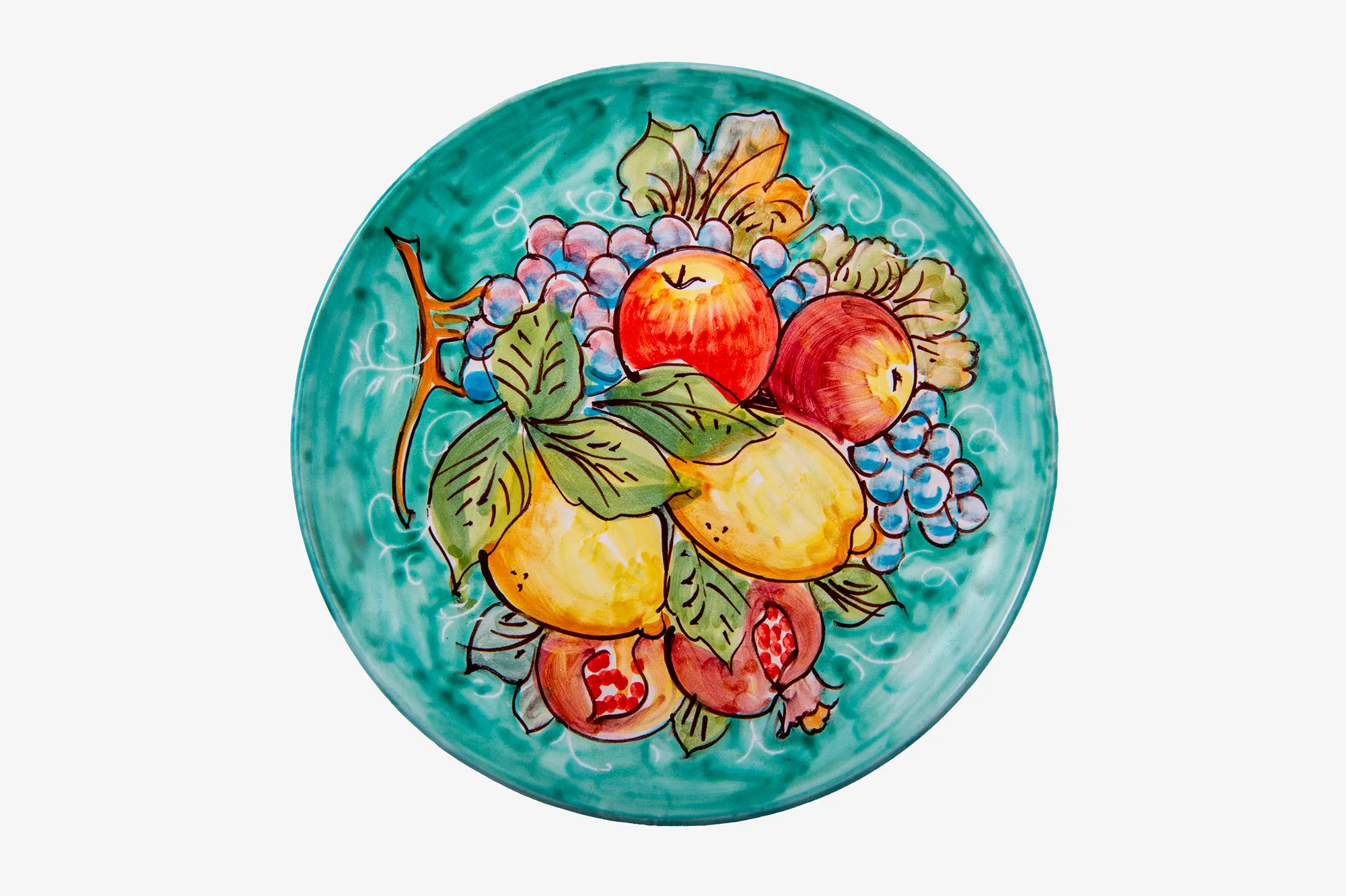 Fruit Wall Plate on Teal