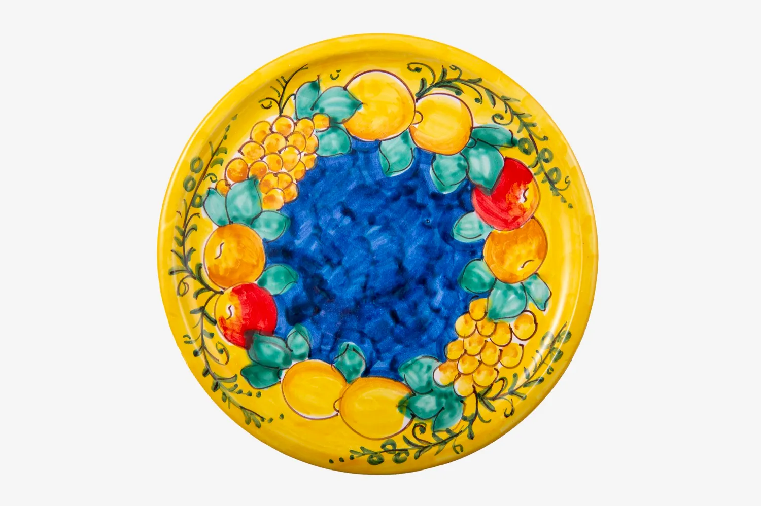 Handpainted Fruit Pizza Plate