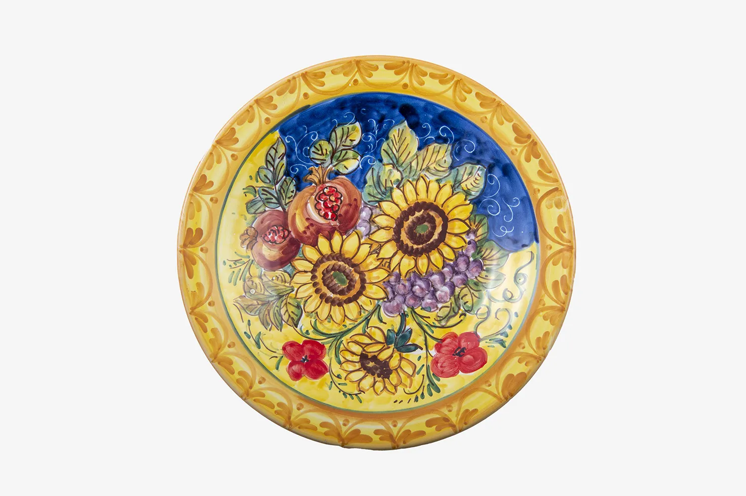 Sunflowers and Poppies Wall Plate