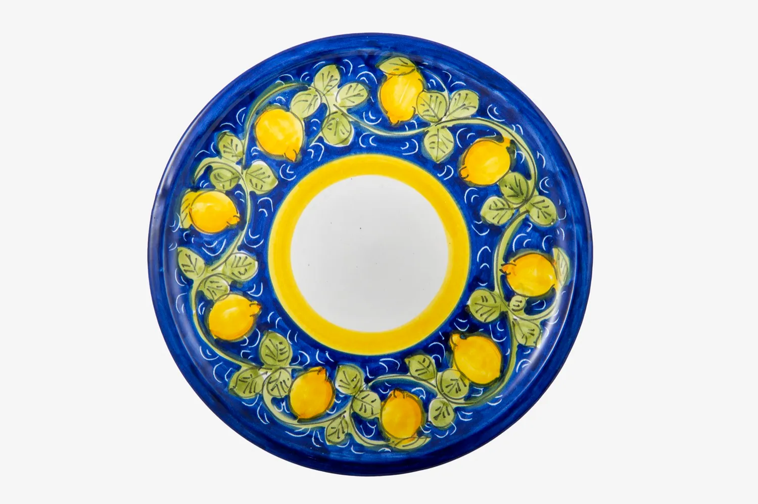 Handpainted Lemon Pizza Plate