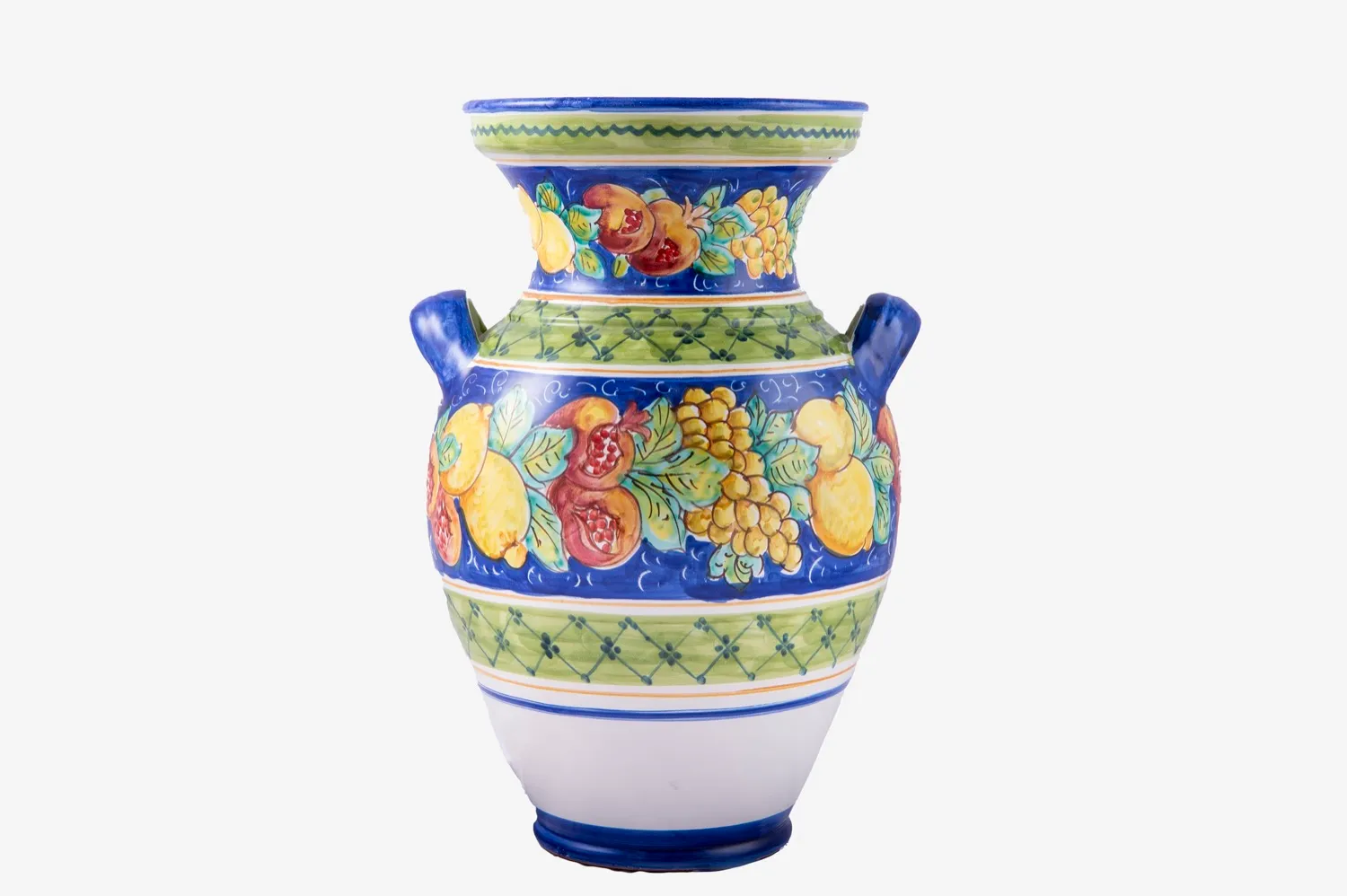 Ceramic Umbrella Stand with Fruit Motif