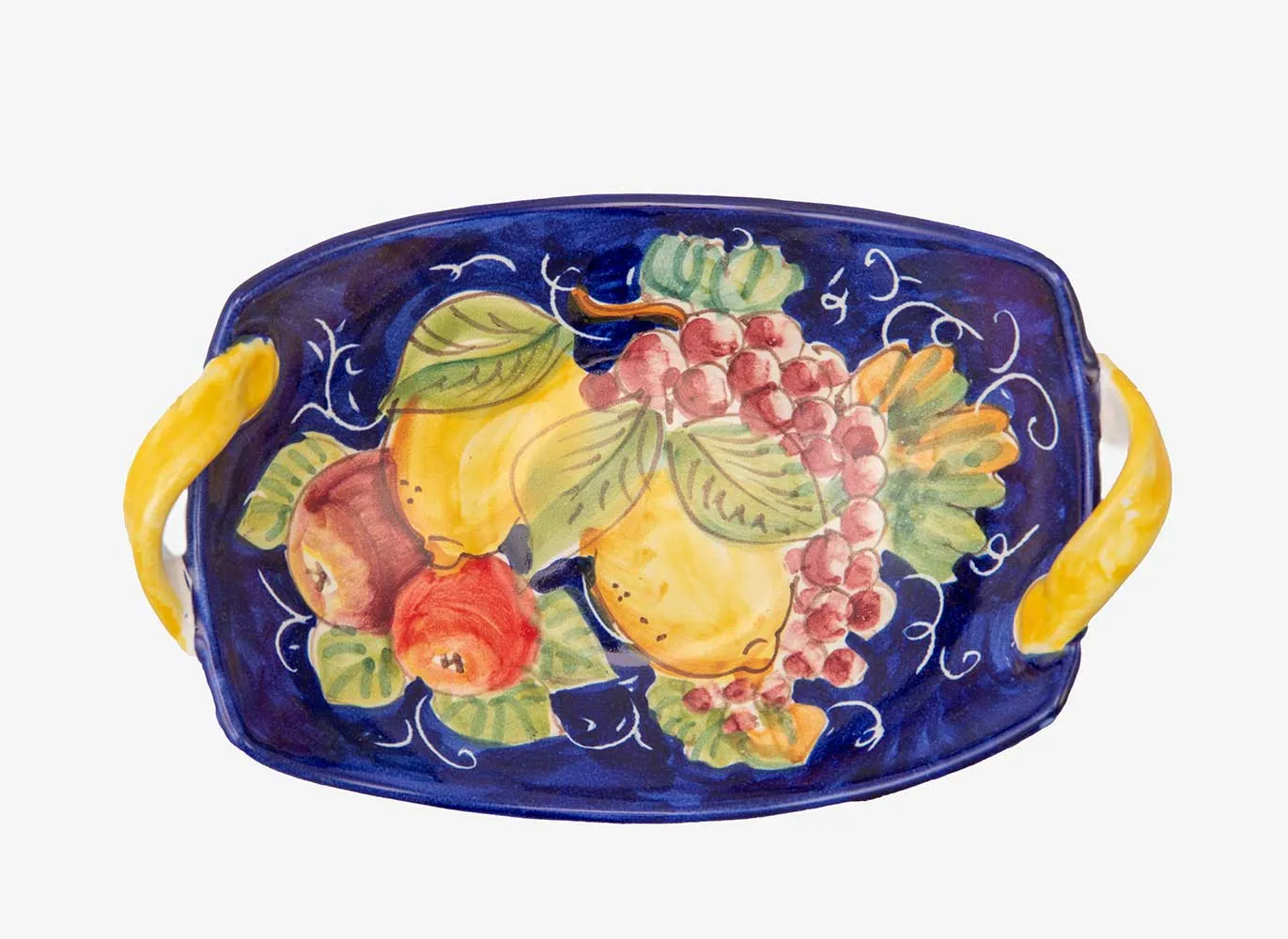 Ceramic Centrepiece Tray with Fruit Decor
