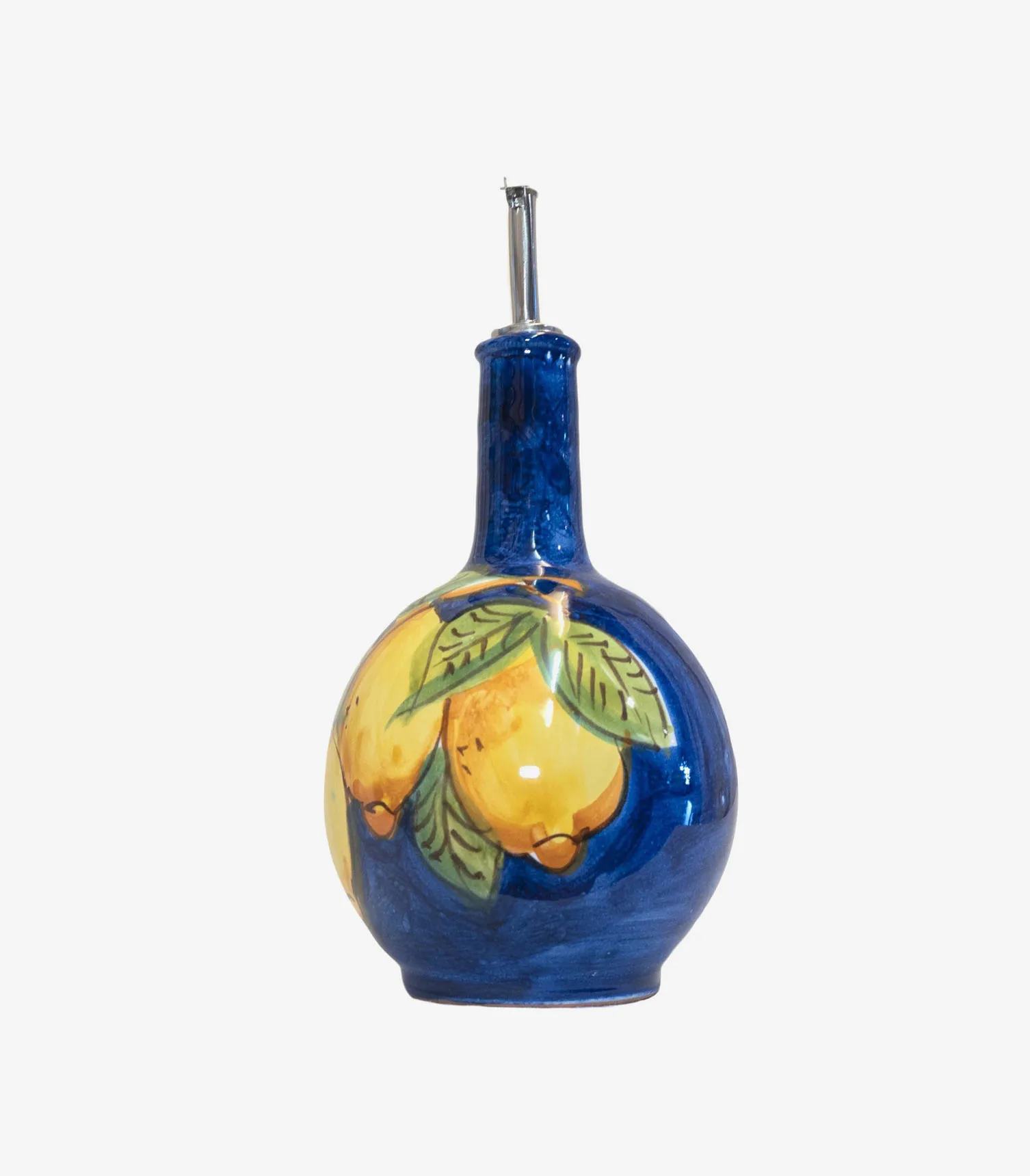 Handpainted Ceramic Oil Bottle