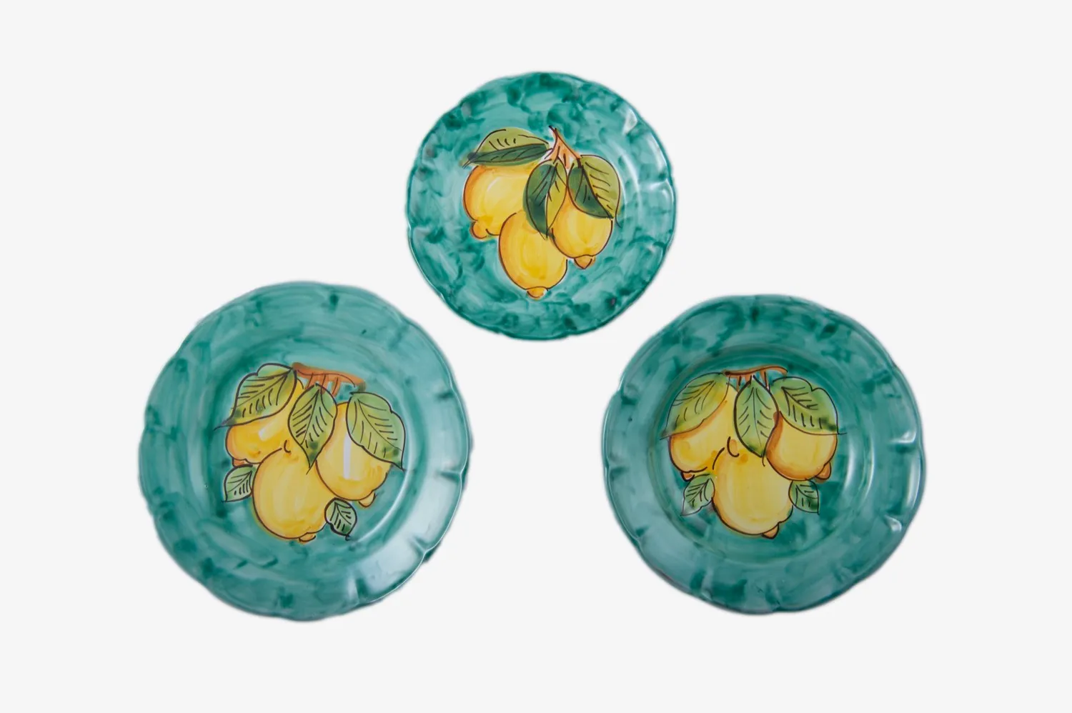 Set of 18 Plates with Lemon Decor