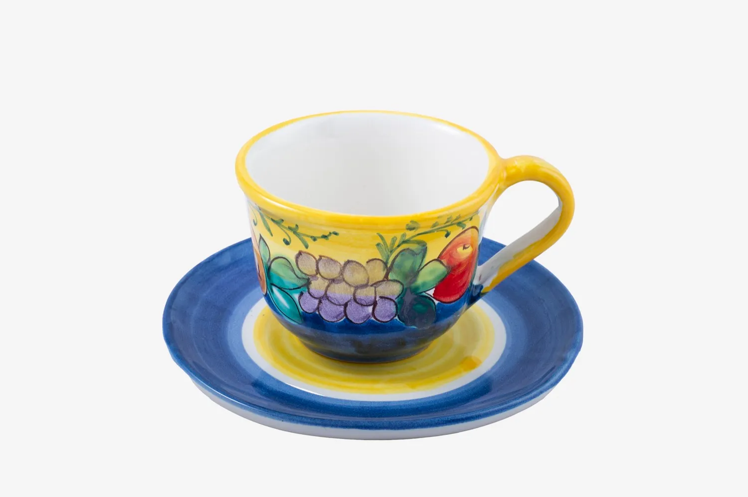 Handpainted Breakfast Cup and Saucer